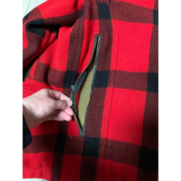 Carters Red & Black Buffalo Plaid Vintage Hunting Jacket M** - Picture 8 of 10